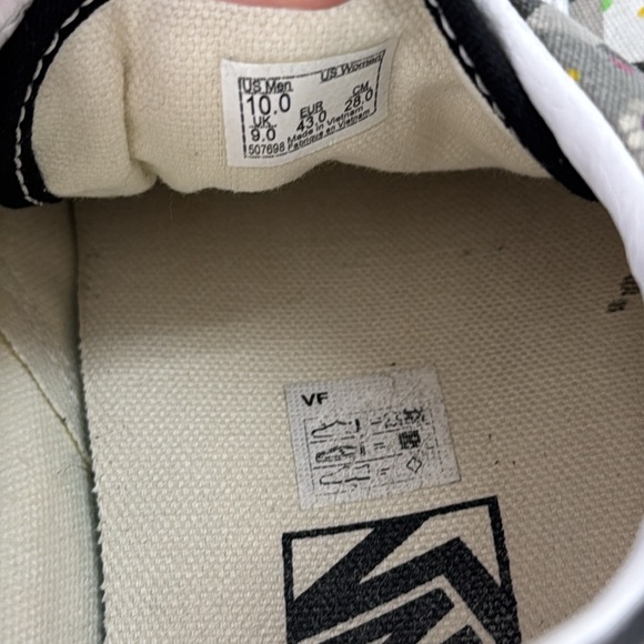 VANS Old Skool Checkered Cubed Sneakers Lace Up Size Mens 10 - Picture 7 of 9